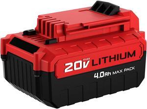 Vanon 4.0Ah for Porter Cable PCC685L PCC680L PCC681L 20V Max Lithium-Ion Battery