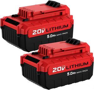 Vanon 2Pack 5.0Ah for Porter Cable PCC685L PCC680L PCC681L 20V Max Lithium-Ion Battery