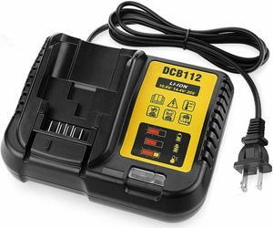 DCB112 12V-20V Lithium-Ion Battery Charger for DeWalt DCB200 DCB205 DCB206