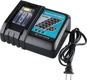 Vanon for Makita DC18RC Charger 14.4V-18V Rapid Tool Compatible with BL1830 BL1840 BL1850 BL1815 BL1860 Lithium-Ion Batteries
