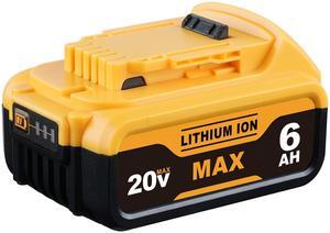 Vanon For DeWalt DCB205-2 20V 20 Volt Max XR 6.0Ah Lithium Ion Battery DCB200