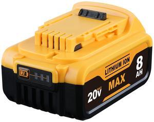 Vanon 20V MAX 8.0Ah Lithium Ion Battery for DEWALT DCB204 DCB205 DCB206 DCB205-2