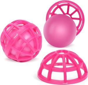 Renewgoo Purse Cleaning Balls 2-PACK, Keeps Your Bag Clean, Sticky Inside Picks Up Dust, Dirt Crumbs in your Purses, Bags, and Backpacks, Reusable Handbag Organizer, Pink