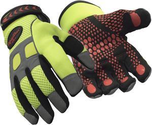 Cold Protection Gloves,XL,Hi-Vis Lime,PR REFRIGIWEAR 0379RHVLXLG