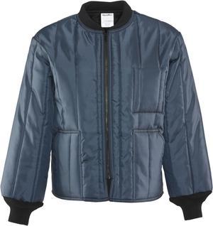 RefrigiWear Mens Econo-Tuff Warm Lightweight Fiberfill Insulated Workwear Jacket (Navy, Large)