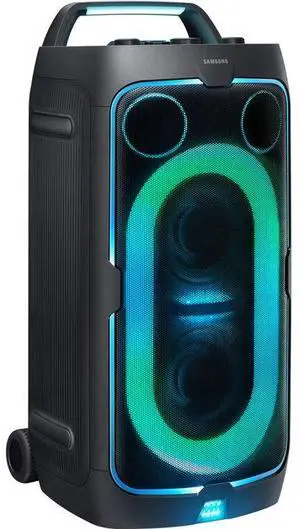 Samsung MX-ST50F 240W Sound Tower Portable Party Speaker with Built-in Battery & Wheels - Black