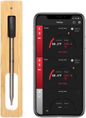 Smart Meat Thermometer with Bluetooth, 164ft Wireless Range for