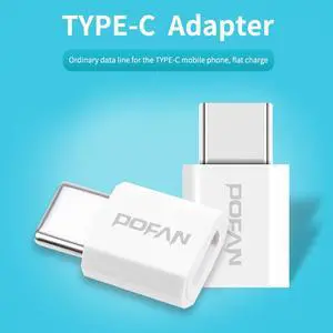 2Pcs  USB-C (male) to Micro USB Adapter (female), Converts USB Type-C input to Micro USB, MacBook Air, Nexus and Other Type-C Devices, and More