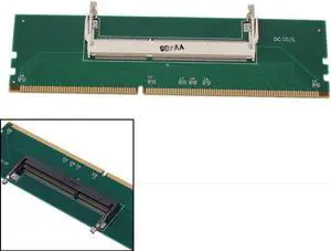 Laptop DDR3 RAM to Desktop Adapter Card, Memory Tester 204Pin SODIMM to 240Pin DIMM Converter
