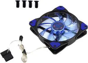 120mm  32 LED Case Fan Cooling PC Computer Case , Long Life Bearing with, DC 3pin 4pin interface computer chassis Fan. Quiet Durable Fans Enhance Performance of Tower