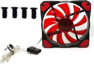 120mm  32 LED Case Fan Cooling PC Computer Case , Long Life Bearing with, DC 3pin 4pin interface computer chassis Fan. Quiet Durable Fans Enhance Performance of Tower