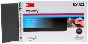 3-M Company 02023 5.5 x 9 Inch 1500 Micro Fine Imperial Wet or Dry Paper Sheets
