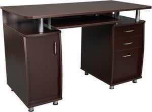 Techni Mobili Compact Computer Desk Cherry