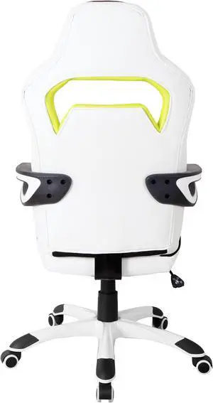 Techni Mobili Ergonomic Essential Racing Style Home & Office Chair, White