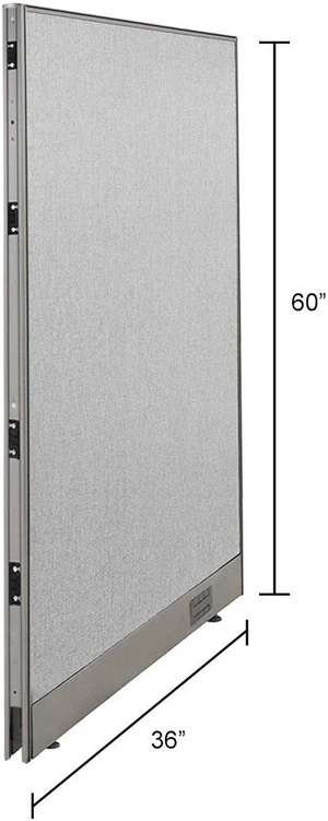 GOF Single Panel Office Partition, Large Fabric Room Divider, Custom Built Cubicle Workstation (36" W x 60" H) GOF Single Panel Office Partition, Large Fabric Room Divider, Custom Built Cubicle Workstation (36" W x 60" H)