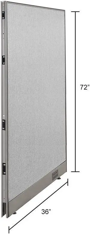GOF Single Panel Office Partition, Large Fabric Room Divider, Custom Built Cubicle Workstation (36" W x 72" H) GOF Single Panel Office Partition, Large Fabric Room Divider, Custom Built Cubicle Workstation (36" W x 72" H)