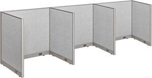 GOF 3-Person Workstation Cubicle, Freestanding Office Partition Divider, for Office, School, Library, Call Center, and PC Gaming Room (36"D x 144"W x 48"H)