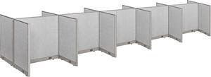 GOF 10-Person Workstation Cubicles, Freestanding Office Partition, Room Dividers for School, Library, Call Center, and PC Gaming Room (60"D x 240"W x 48"H)