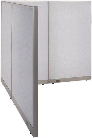 GOF L-Shaped Office Partition Set, Freestanding Privacy Wall/ Cubicle/ Workstation/ Room Divider (84"D x 96"W x 72"H)