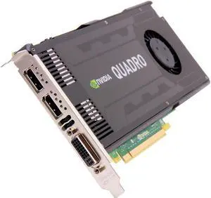 NVIDIA Quadro K4000 VCQK4000-BLK 3GB 192-bit GDDR5 PCI Express 2.0 x16 Full Height Workstation Video Card NVIDIA Quadro K4000 VCQK4000-BLK 3GB 192-bit GDDR5 PCI Express 2.0 x16 Full Height Workstation Video Card