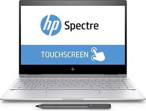 HP Spectre x360 13 - 13.3" FHD (1920 x 1080) Touch - 8gen i7-8550U 1.8 GHz up to 4 GHz - 8GB RAM- 256GB SSD - Intel UHD Graphics 620 - 802.11b/g/n/ac - Bluetooth 4.2 - Pen - Windows 10 Home 64- Silver