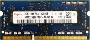 Hynix 2GB 204-Pin DDR3 SO-DIMM DDR3 1600 (PC3 12800) Laptop Memory Model HMT325S6CFR8C-PB