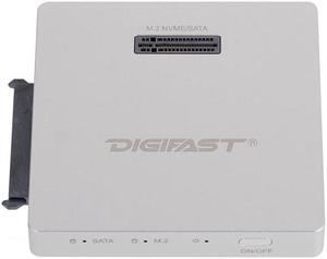 Digifast DX3 M.2 SSD/2.5" SATA SSD Docking Base Ultra High Speed Read and Write - Silver