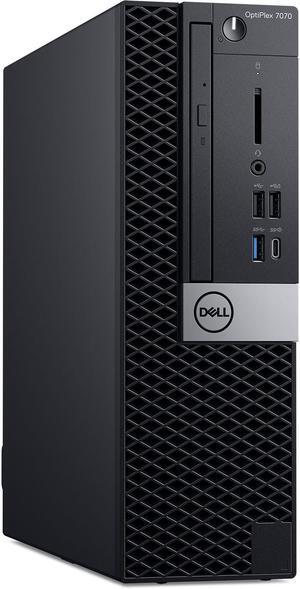Dell Optiplex 7070 Small Form Factor (SFF) Desktop, Intel Core 9th Gen i7-9700, 8GB RAM, 256GB Class 35 SSD, Windows 10 Pro