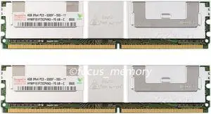 Hynix 2X4GB PC2-5300F DDR2-667MHZ ECC Fully Buffered FB-DIMM Memory Ram