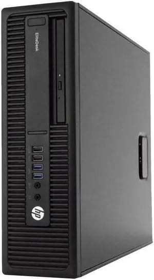 HP EliteDesk 800 G2 SFF Desktop PC, Intel Core i5-6500 3.2GHz, 8GB DDR4 RAM, 256GB SSD, DVD±RW, Win-10 Pro x64 Grade B+