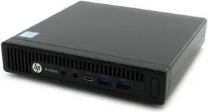 HP ProDesk 600 G2 Mini Desktop PC, Intel Core i5-6500T 2.5GHz, 8GB DDR4 RAM, 256GB SSD, Win 10 Pro Grade B