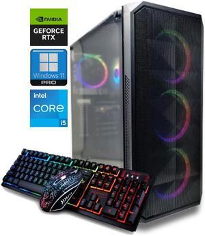 Odyssey Darkus V3 Custom Gaming PC, RGB LED Fans, Intel Core i5 upto 4.1GHz, 16GB DDR4 RAM, 1TB NVMe SSD, GeForce RTX 3050 6GB GDDR6, Wi-Fi, Windows 11 Pro