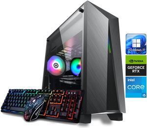 Odyssey Nova V2 Custom Gaming PC, RGB LED Fans, Intel Core i5 upto 4.1GHz, 16GB DDR4 RAM, 1TB NVMe SSD, GeForce RTX 3050 6GB GDDR6 Wi-Fi BT Windows 11 Pro