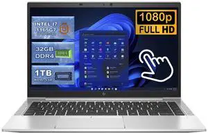 HP EliteBook 840 G8 14" 1920x1080 Touchscreen FHD IPS Business Laptop, Intel i7-1165G7 2.8GHz, 32GB DDR4 RAM, 1TB NVMe SSD, Windows 11 Pro Grade B