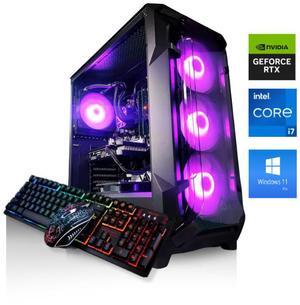 Odyssey Flux Custom Gaming PC, RGB LED Fans, Intel Core i7 9th Gen upto 4.7GHz, 32GB DDR4 RAM, 1TB NVMe SSD, GeForce RTX 4060 8GB GDDR6, Wi-Fi BT, Windows 11 Pro