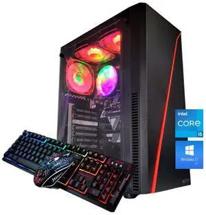 Odyssey Sahara R1 Custom Built PC, RGB Intel Core i5-8500 upto 4.1GHz, 16GB DDR4 RAM, 1TB NVMe SSD, Wi-Fi BT Windows 11 Pro