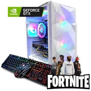 Odyssey DG19 R2 Custom Gaming PC, White ATX LED Gaming Case, RGB LED Fans, Intel Core i5 3.0GHz, 16GB RAM, 1TB SSD, GTX 1650, Wi-Fi, Windows 11 Pro
