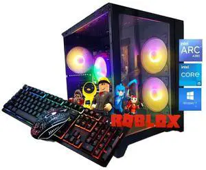 Odyssey Vesta V2 Custom Gaming PC, RGB LED Fans, Intel Core i5-10400F upto 4.3GHz, 16GB DDR4 RAM, 1TB SSD, Wi-Fi BT, ARC A380, Windows 11 Pro Keyboard & Mouse