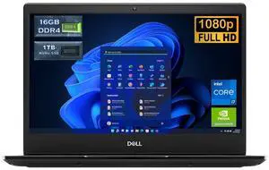 DELL Latitude 3400 14.0" 1920x1080 FHD Laptop PC, Intel Core i7-8565U 1.80GHz 16GB RAM 1TB NVMe SSD GeForce MX130, Windows 11 Pro Grade A
