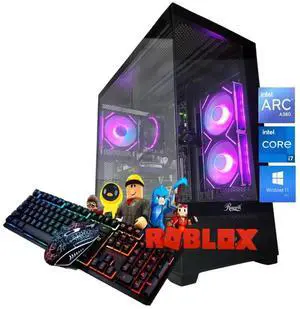 Odyssey Black Widow V3 Custom Gaming PC, RGB LED Fans, Intel Core i7 upto 4.7GHz, 16GB RAM, 1TB NVMe SSD, ACR A380, Wi-Fi BT, Windows 11 Pro Keyboard & Mouse