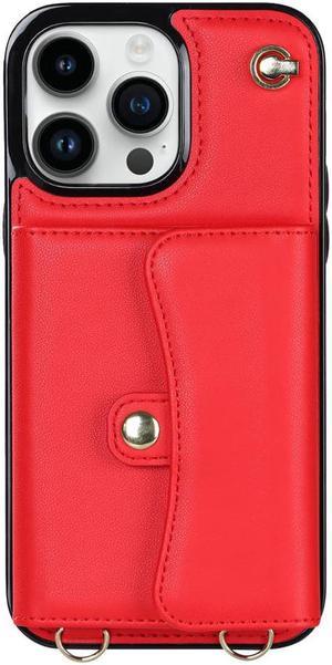 Luxury PU Leather Organ Card Pack With Long and Short Lanyard Protective Case Cover for iPhone 7 8 Plu SE 2 3 X XS Max XR 11 12 13 14 Pro Max Series
