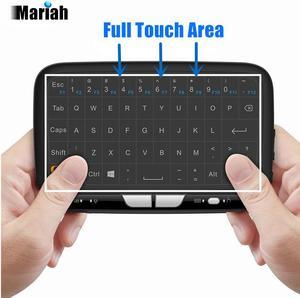 2.4GHz Wireless Full Touchpad Keyboard H18 Air Mouse tv Remote Control Mouse For Windows PC Android TV Box Kodi HTPC Google Pad