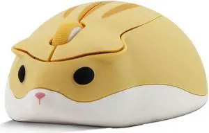 Optical Wireless Computer Mouse Cute Cartoon Anime Hamster Shape USB Mause Mini Small Ergonomic Pink Mice For Girl Kid Gift Toy