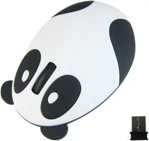 CHUYI 2.4G Wireless Optical Mouse Rechargable Cute Panda Computer Mause USB Charging Gaming Mice For PC Laptop Kids Gifts