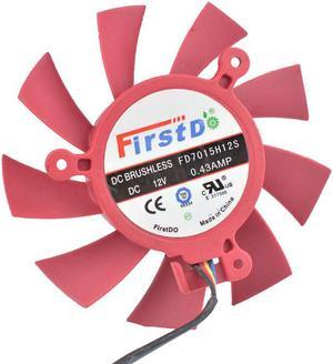 FD7015H12S 65mm 39mm fan 12V 0.43A 4Pin HD5770 HD5850 HD5830 VGA Video Card cooling Fan
