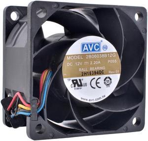 COOLING REVOLUTION DL180 G6 530748-001 2B06038B12G 6cm 60mm fan 60x60x38mm DC12V 2.20A large air volume server cooling fan