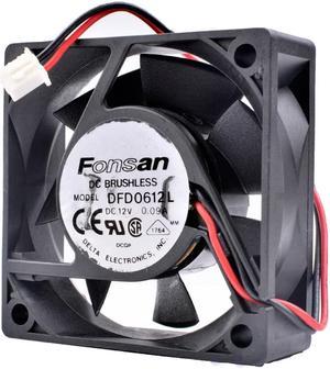 FONSAN DFD0612L 6cm 6020 60mm fan 60x60x20mm 12V 0.09A chassis power cooling fan