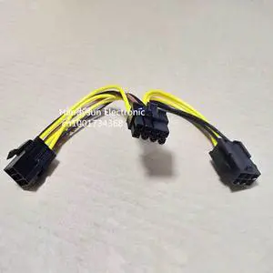 1Pcs Graphics card Dual 6Pin Female To 8Pin Male GPU/CPU PCI-E Power Adapte 2X6pin to 8pin Y Splitter 18AWG Power Supply Cable 1Pcs Graphics card Dual 6Pin Female To 8Pin Male GPU/CPU PCI-E Power Adapte 2X6pin to 8pin Y Splitter 18AWG Power Supply Cable
