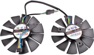 FD7010H12S GTX1050 GTX1060 GTX960 GTX950 GTX750ti/R9 370 12V 0.35A diameter 75mm hole distance 40mm graphics card cooling fan