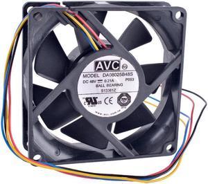 DA08025B48S 8cm 8025 48V 0.21A 4-wire double ball bearing server IPC cooling fan